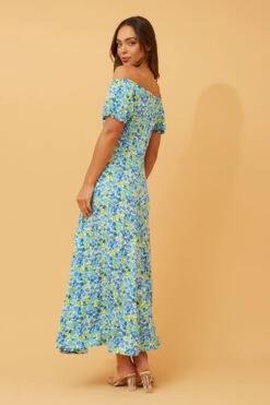 GODDESS FLORAL LACE UP MAXI DRESS -Printedcarpetus b74bbd85d2d23ffb9b570ecbaaba1669