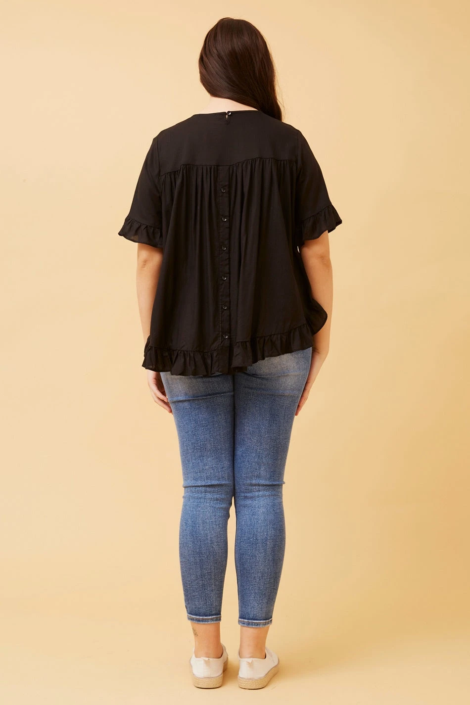 FRILA LINEN SMOCK TOP 8 FRILA LINEN SMOCK TOP - Image 6