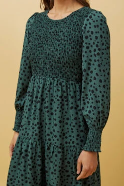 SHERRY ANIMAL PRINT TIERED MIDI DRESS -Printedcarpetus b802a8288e0dffc218299a62680b1343