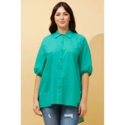 KATHLEEN PUFF SLEEVE SHIRT -Printedcarpetus b81eda67717f76c30b4130785ae4f14c