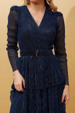 ANTONIA PLEATED TIERED MAXI DRESS -Printedcarpetus b84d975a20a76605f9140efe11a2c59c