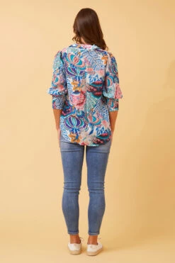 ISHLA FLORAL BOHO SHIRT -Printedcarpetus b8c65c49d61d2e1cc6497827b62d3fbe