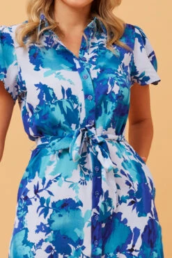 OLIVE FLORAL SHORT DRESS -Printedcarpetus b8e36f9da0b71da52380408a2e271585