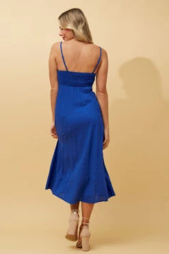 CHANTELLE LINEN MIDI DRESS -Printedcarpetus b8f9c9db644a26fe3f79c3f547322244