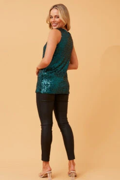 ROCKELLE SLEEVELESS SEQUIN TOP -Printedcarpetus b91ee97852c2f83b75c172d20ea0d0a6 3079d59f d0ff 435d aa21 e5a7f6b2c72c