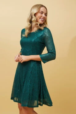 CAMILA SEQUIN SHORT DRESS -Printedcarpetus b95a159a46bff38323ccbc3421fc41bf