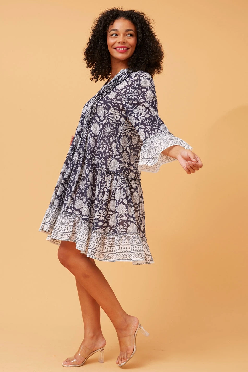 SIMKA BOHO BORDER PRINT DRESS 14 SIMKA BOHO BORDER PRINT DRESS - Image 12