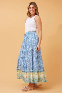 FLEURY BOHO MAXI SKIRT -Printedcarpetus b9975d054fdcbdceb4ba4761e783de74