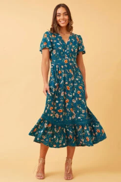 SOLANA FLORAL BOHO MIDI DRESS 13 SOLANA FLORAL BOHO MIDI DRESS -Printedcarpetus b9df3c0640cd0e183f2e665af9c6b9e9
