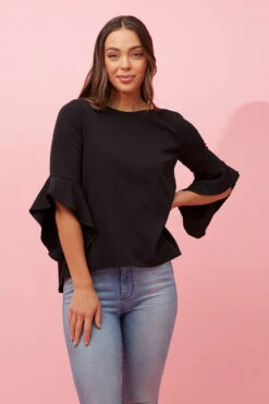 FLUTE SLEEVES BLOUSE -Printedcarpetus bb55d959ebde2e2d2e5364e95d8a7831