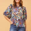 WILKIE PUFF SLEEVE BOHO TOP -Printedcarpetus bb7b49e29603a476a5b8789cfbbd7a74