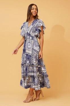 GEMALLA PATCHWORK BOHO MAXI DRESS -Printedcarpetus bb9b3dc2ed1ccb9d9c3bba0f3bb7da28