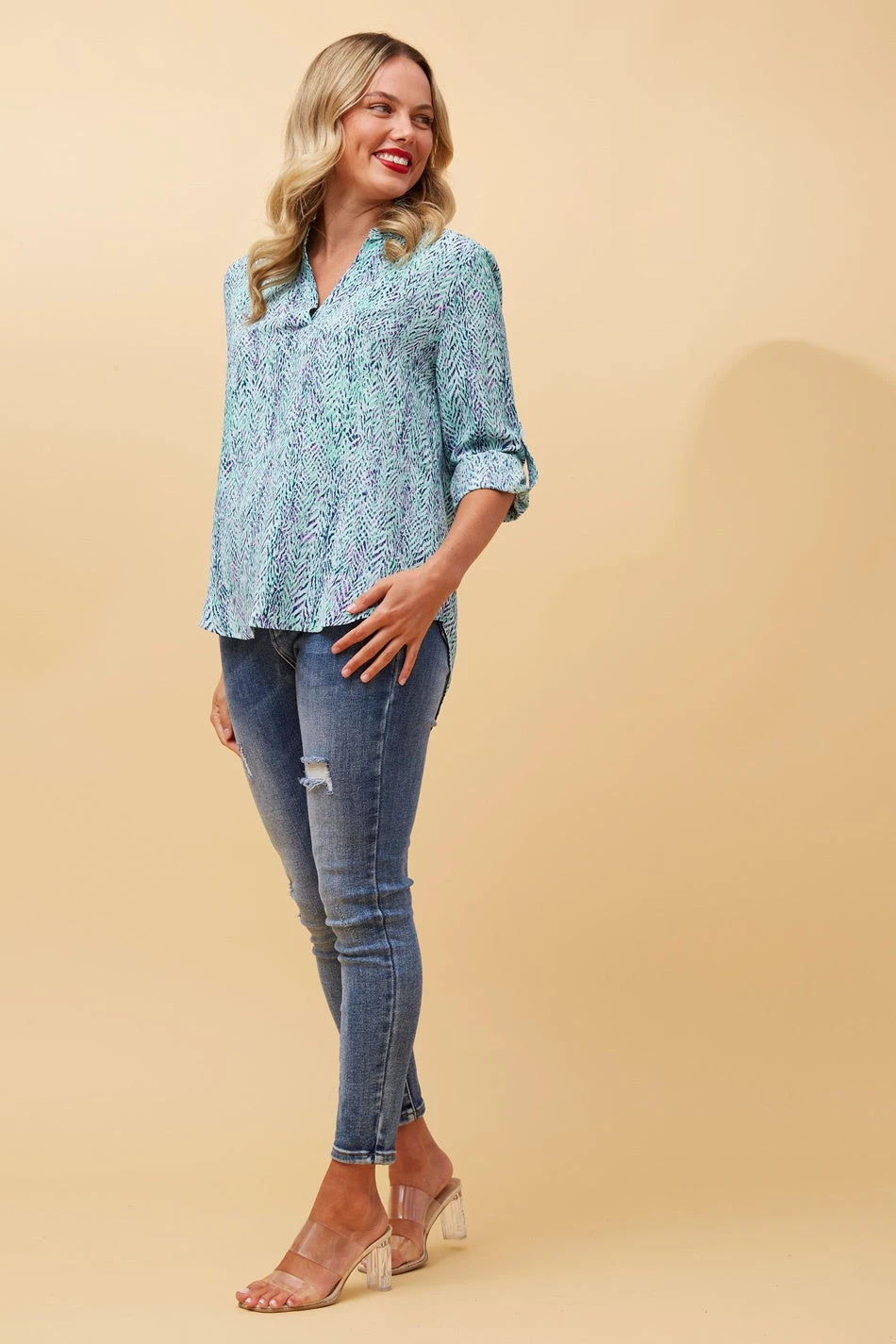 SPICY ABSTRACT PRINT BLOUSE 7 SPICY ABSTRACT PRINT BLOUSE - Image 5