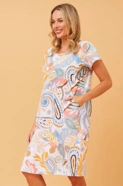 MESSINA PAISLEY LINEN DRESS 15 MESSINA PAISLEY LINEN DRESS -Printedcarpetus be0d29827f7227d14c2f4074a2582a4d