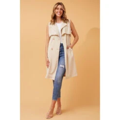 ODILE DOUBLE BREASTED VEST -Printedcarpetus be775b817f44845e53a2e9ce366f6883