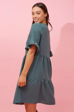 TIERED BABYDOLL DRESS -Printedcarpetus bebba6b42c7283c04c09d5f5d3e5a0a7