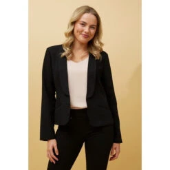 AUDRINA OPEN FRONT LONG SLEEVE JACKET -Printedcarpetus bec982b10a9dde1357c2a4309311682a