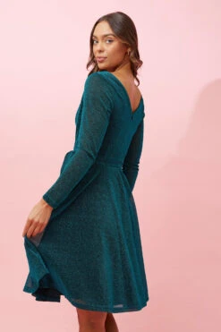 SHORT GLITTER DRESS -Printedcarpetus bef36cdb3975146e31b41e3261955152