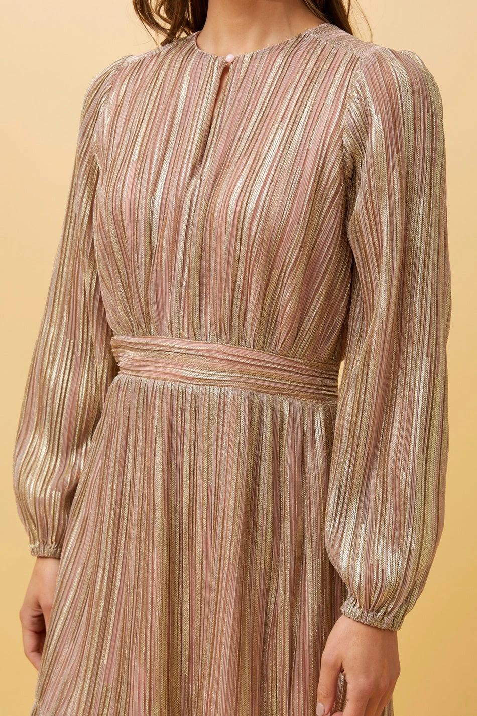 KAMEO PLEATED GLITTER DRESS 10 KAMEO PLEATED GLITTER DRESS - Image 8