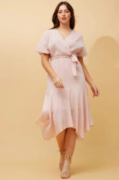 PRIMULA GINGHAM MIDI DRESS -Printedcarpetus bf4cef253dc178a3ff590ffb8b53e5aa