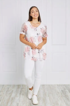FLORAL LAYERED CROCHET TOP -Printedcarpetus bf689b9b3e010df997bd7f71988ee6b6