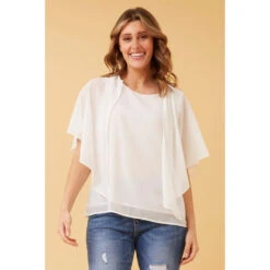 LEILANI SPLIT SLEEVE TOP -Printedcarpetus bfd18ec127c9e07c95b27a0efef9d973