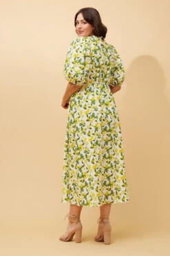DOROTHY LEMON PRINT LINEN DRESS 17 DOROTHY LEMON PRINT LINEN DRESS -Printedcarpetus c0415c5ef8bcc20892f351d590329641