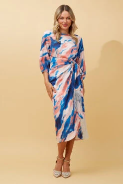 JUANITA TIE DYE MIDI DRESS -Printedcarpetus c0628a8940c05f2634532ae5870fc9a8