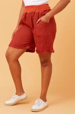 MARCHELLA LINEN SHORTS -Printedcarpetus c13546444ab6d2d42c4d682a7d677389