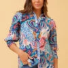 ISHLA FLORAL BOHO SHIRT -Printedcarpetus c152b7c75303f18d82b6abbfdc044310