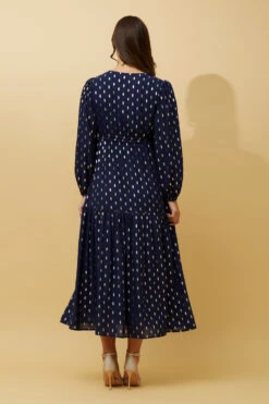 CRYSTELLE TEARDROP FOIL PRINT MAXI DRESS -Printedcarpetus c31bc7c2182d3738be288abbd11cb2da