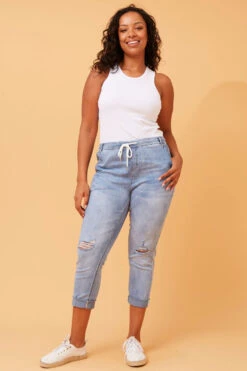 DISTRESSED DENIM JOGGER 12 DISTRESSED DENIM JOGGER -Printedcarpetus c3558defb6ffbc86e647e9d50c5decee 2b2efd45 40eb 4bc4 8d38 ff70d56eef0d