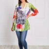 FLORAL PLEATED TUNIC TOP 1 FLORAL PLEATED TUNIC TOP -Printedcarpetus c3fb6d4c56629373a41b21374e1bb825