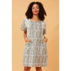BELITA PAISLEY PRINT DRESS -Printedcarpetus c47f023f7ac1e824d9c2c0eff82f4987