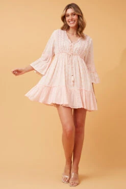 JAMELIA TIERED SHORT DRESS -Printedcarpetus c4bdc04cb9edc532e25991f7e22bce57