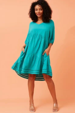 MEXICO TIERED SHORT DRESS