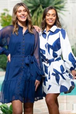 ILLARIA BUTTON FRONT SHORT DRESS -Printedcarpetus c5817efc7c082e1e0d023a827a35cea6