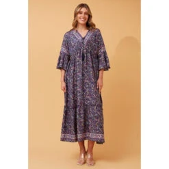 TRINA PAISLEY BOHO MAXI DRESS -Printedcarpetus c5ab4ad5b665924dd9efae4e35cbff5a