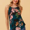 ANTIGUA FLORAL CAMI TOP -Printedcarpetus c5e06d7365f41daa0e756ee7639a456e