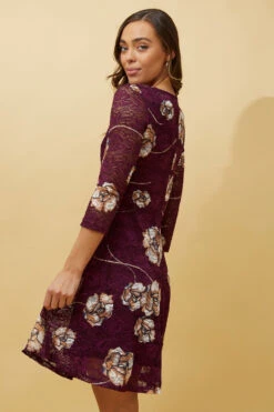 CAMILA FLORAL LACE SHORT DRESS -Printedcarpetus c6018db60e57667ab7c8e2ece97992c7