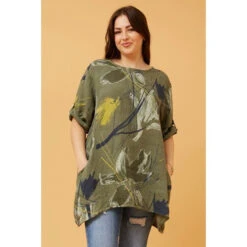 CIA FLORAL LINEN TOP -Printedcarpetus c65969d4c37bd2aa02bd579def87ac0e