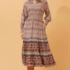 BOHO BORDER DETAIL MAXI DRESS -Printedcarpetus c6a35ed453b5156bb6201d5f22925a7d