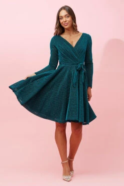 SHORT GLITTER DRESS -Printedcarpetus c6cf004c8342cd822cf927687e995f71