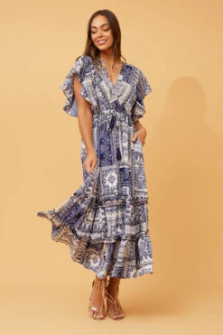 GEMALLA PATCHWORK BOHO MAXI DRESS -Printedcarpetus c8502aa0f70cb42cc6d4a88e535436df