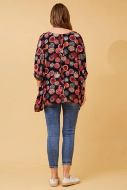 KLORA ABSTRACT BOHO PRINT TOP -Printedcarpetus c8ed55dd66163d7c129c732156d1dcdf