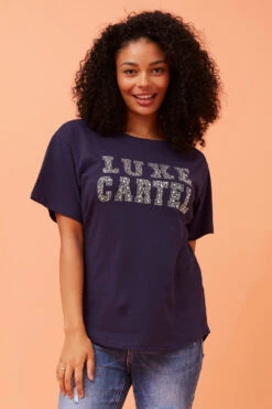 BINDI EMBELLISHED GRAPHIC PRINT TOP -Printedcarpetus c9d615f8337333389a5e945f5a9140ca