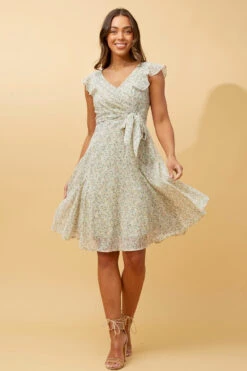 SANDRA DITSY PRINT SHORT DRESS -Printedcarpetus ca54f1c19eb5bbcb949a25571c0e0859