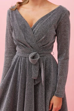 SHORT GLITTER DRESS -Printedcarpetus ca8f0b63a1034ba57f798d82de4de218