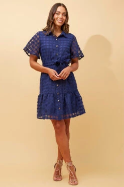 EVERLY GINGHAM SHIRT DRESS -Printedcarpetus ca93568f8a6aeee0ed3d5f82c75f4003