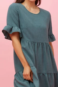 TIERED BABYDOLL DRESS -Printedcarpetus cb2b535396ff44926208a139cdeb34ab